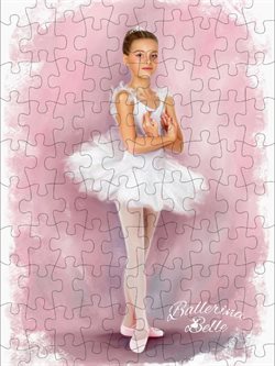 Ballerina Belle puslespil med 100 brikker